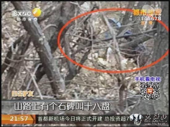 驴友爬山发现身亡男子 仰面朝天挂树上