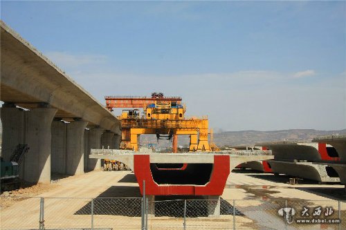 兰州到西安高铁天水段建设现场